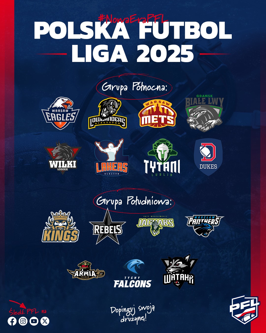 2025 01 25 czas na nowy sezon PFL plakat